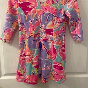Lilly Pulitzer JAM OUT GIRLS pink floral Amella Dress
